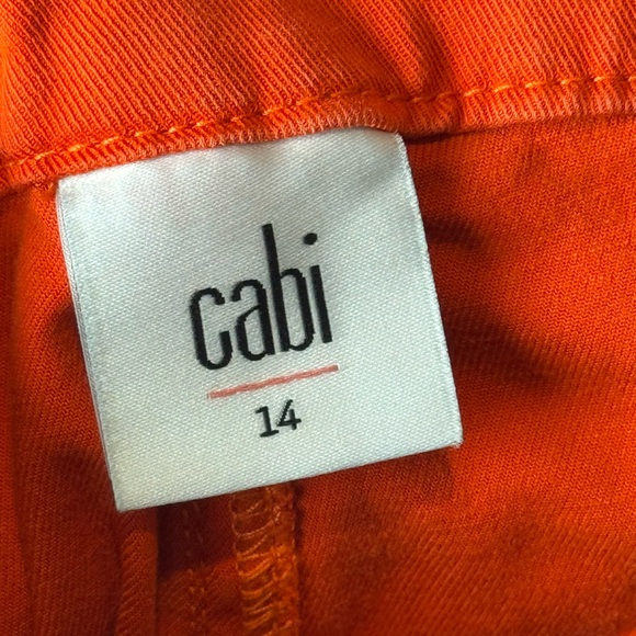 Cabi 6046 Coral Orange Utility Pant - Sz 14 - Picture 7 of 8